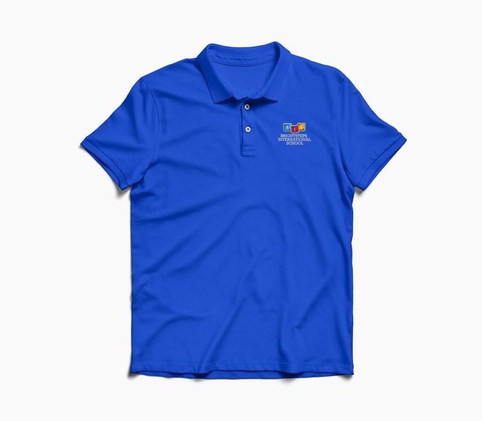 BrightSteps blue school polo shirt