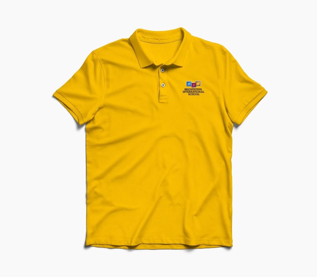 BrightSteps yellow school polo shirt