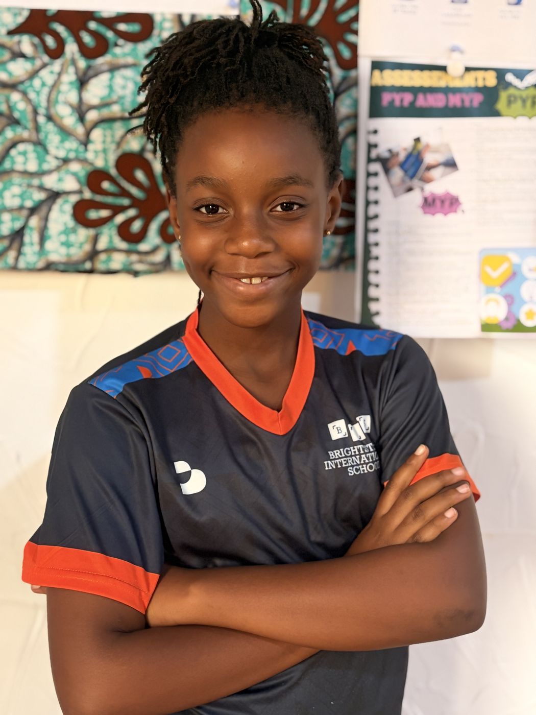 A confident BrightSteps Middle School student
